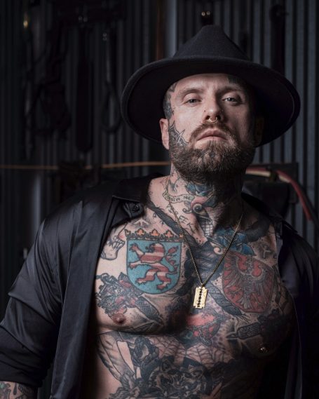 Mann-Thema-Tattoo-Shooting